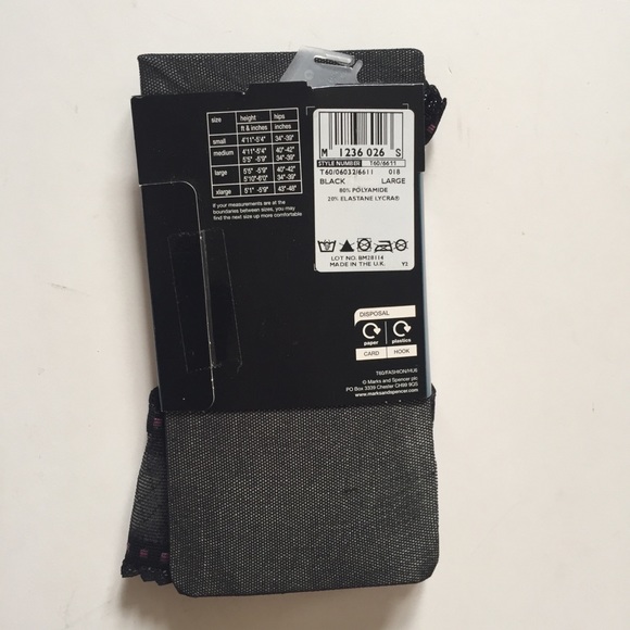 Marks & Spencer’s thigh-high stockings long mesh fishnet Hold Ups socks - Picture 7 of 8